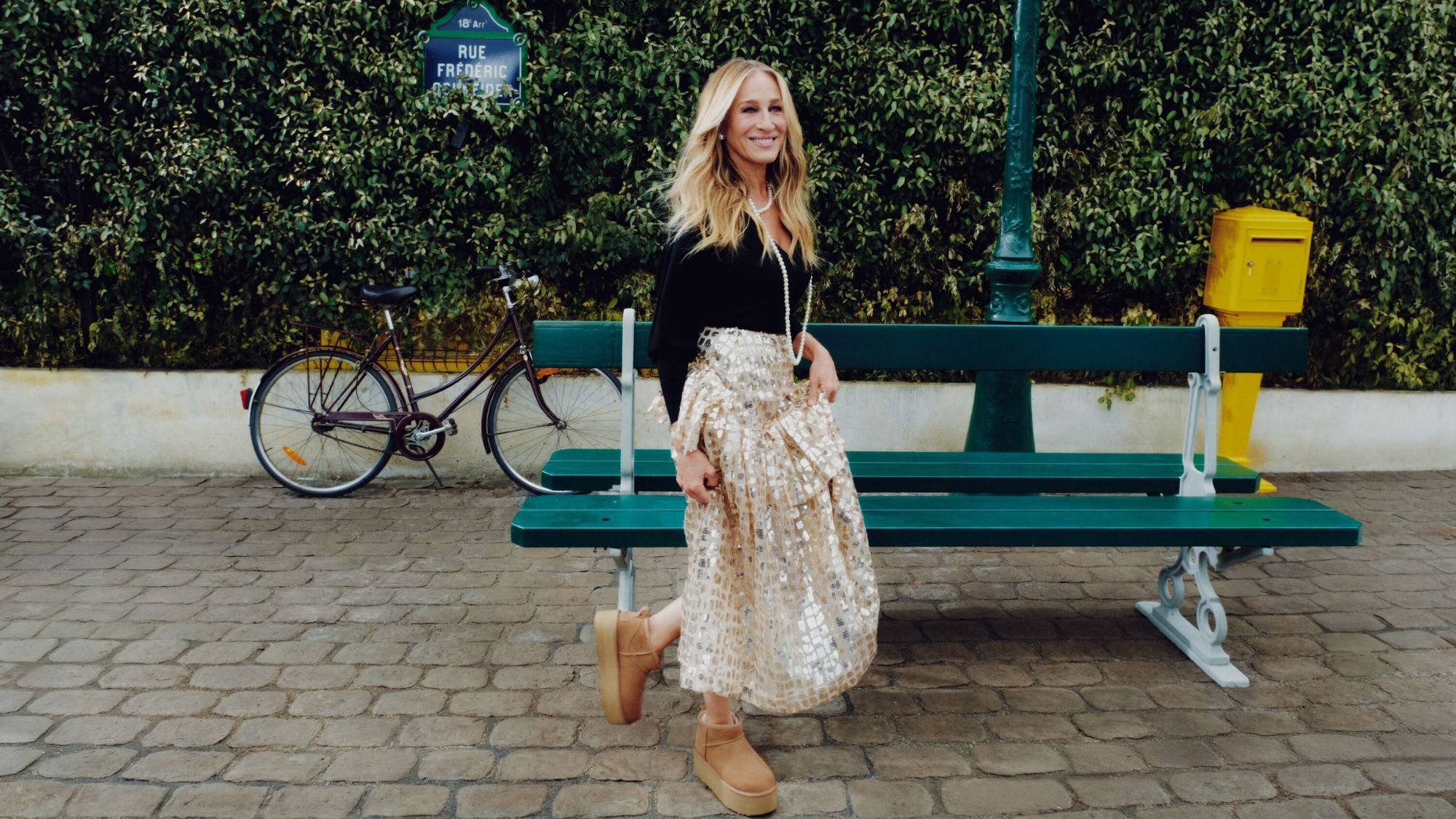 sarah jessica parker in the new ugg campaign