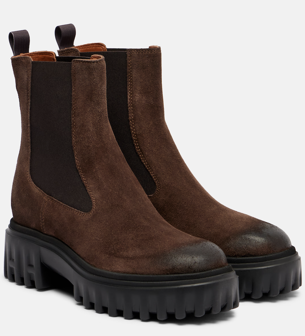 Hogan, Hogan H700 Suede Chelsea Boots