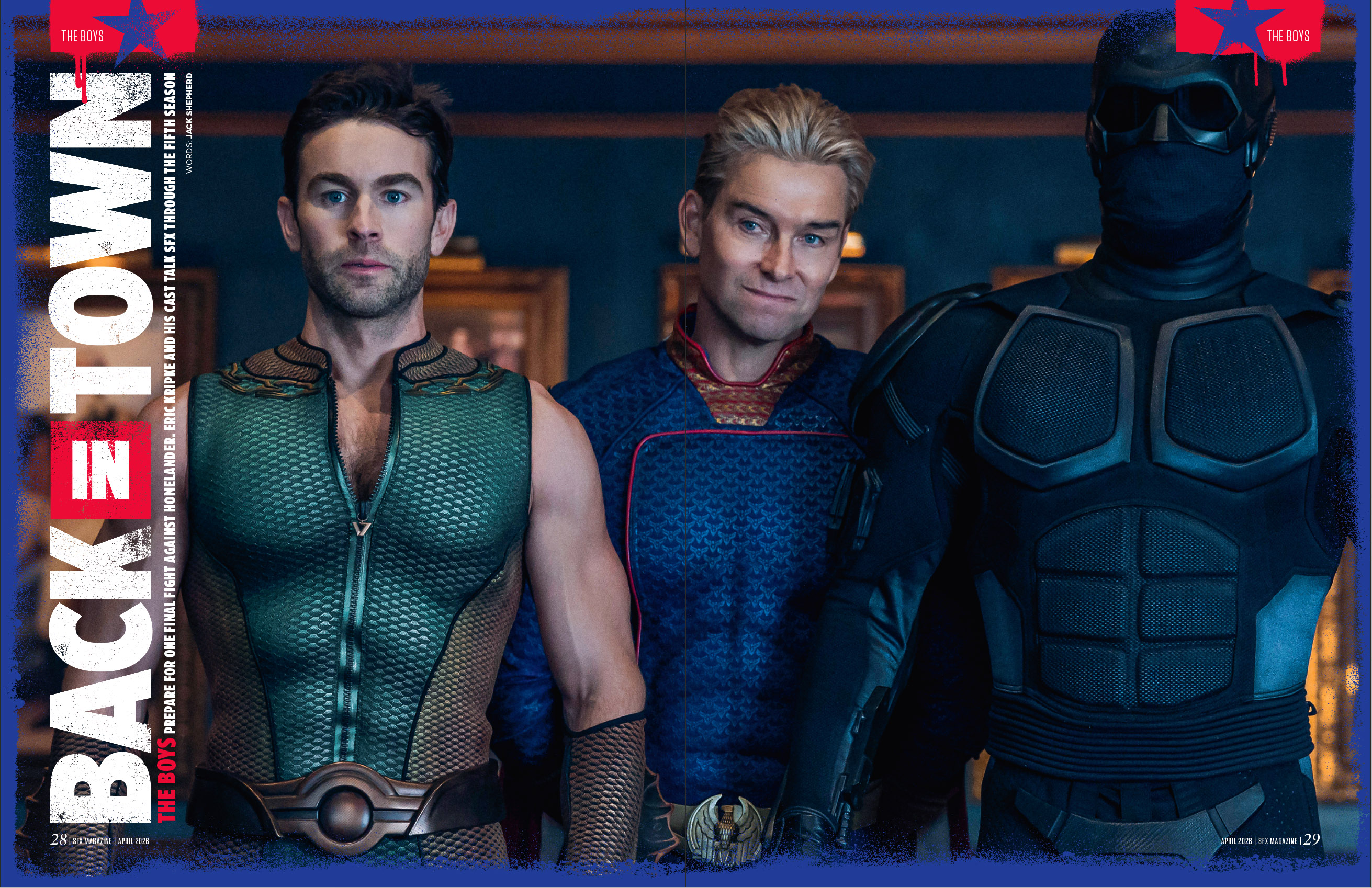 The Deep, Homelander and Black Noir.