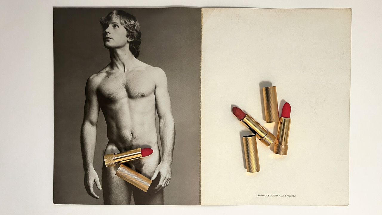 Silvia Prada’s Wallpaper* magazine shoot with male nude and Gucci Lipsticks