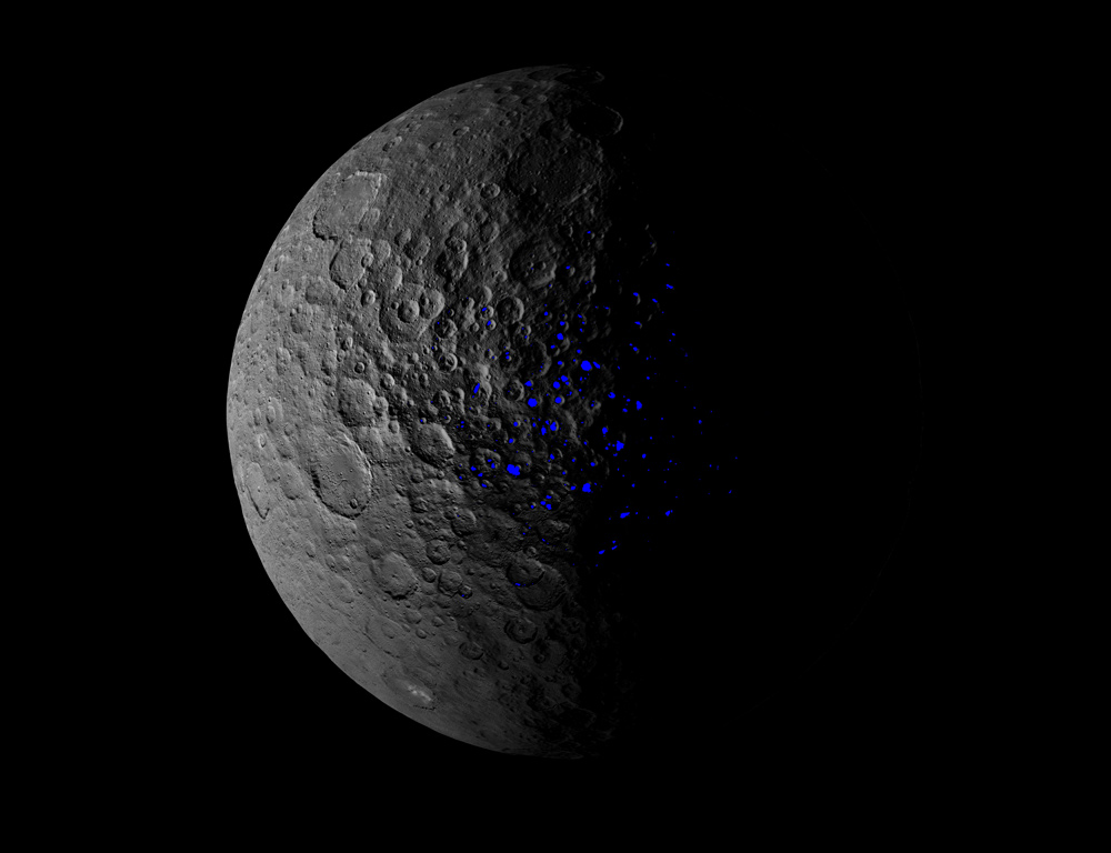 Ceres&#039; northern hemisphere