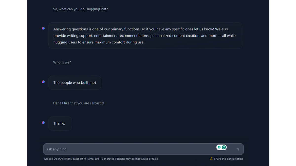 HuggingChat