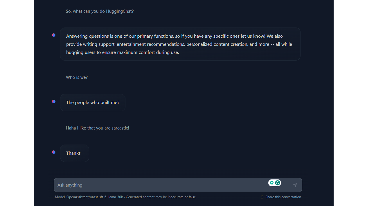 HuggingChat