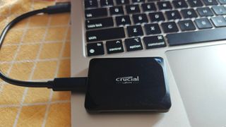 Crucial X10 Pro SSD on a MacBook