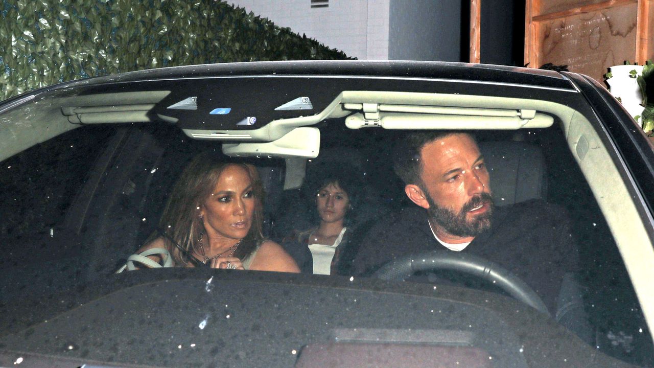 los angeles, ca august 11 jennifer lopez and ben affleck are seen on august 11, 2021 in los angeles, california photo by photographer groupmegagc images