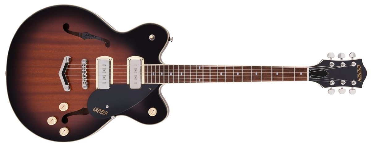 Gretsch G2622-P90 Streamliner Center Block Double-Cut P90 with V-Stoptail Havana Burst
