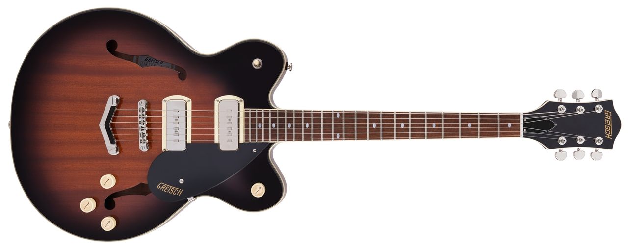 Gretsch G2622-P90 Streamliner Center Block Double-Cut P90 with V-Stoptail Havana Burst