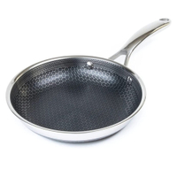 HexClad 8 Inch Hybrid Stainless Steel Frying Pan