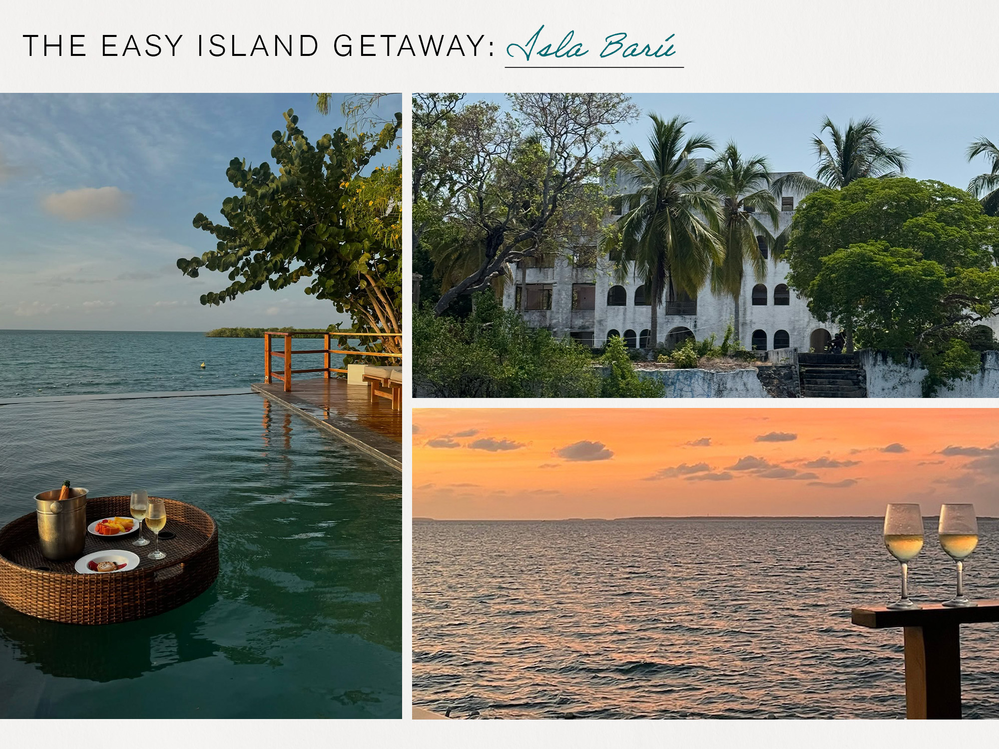 Isla Baru in Cartagena, Colombia.