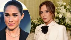 A comp image of Meghan Markle (L) and Victoria Beckham (R)