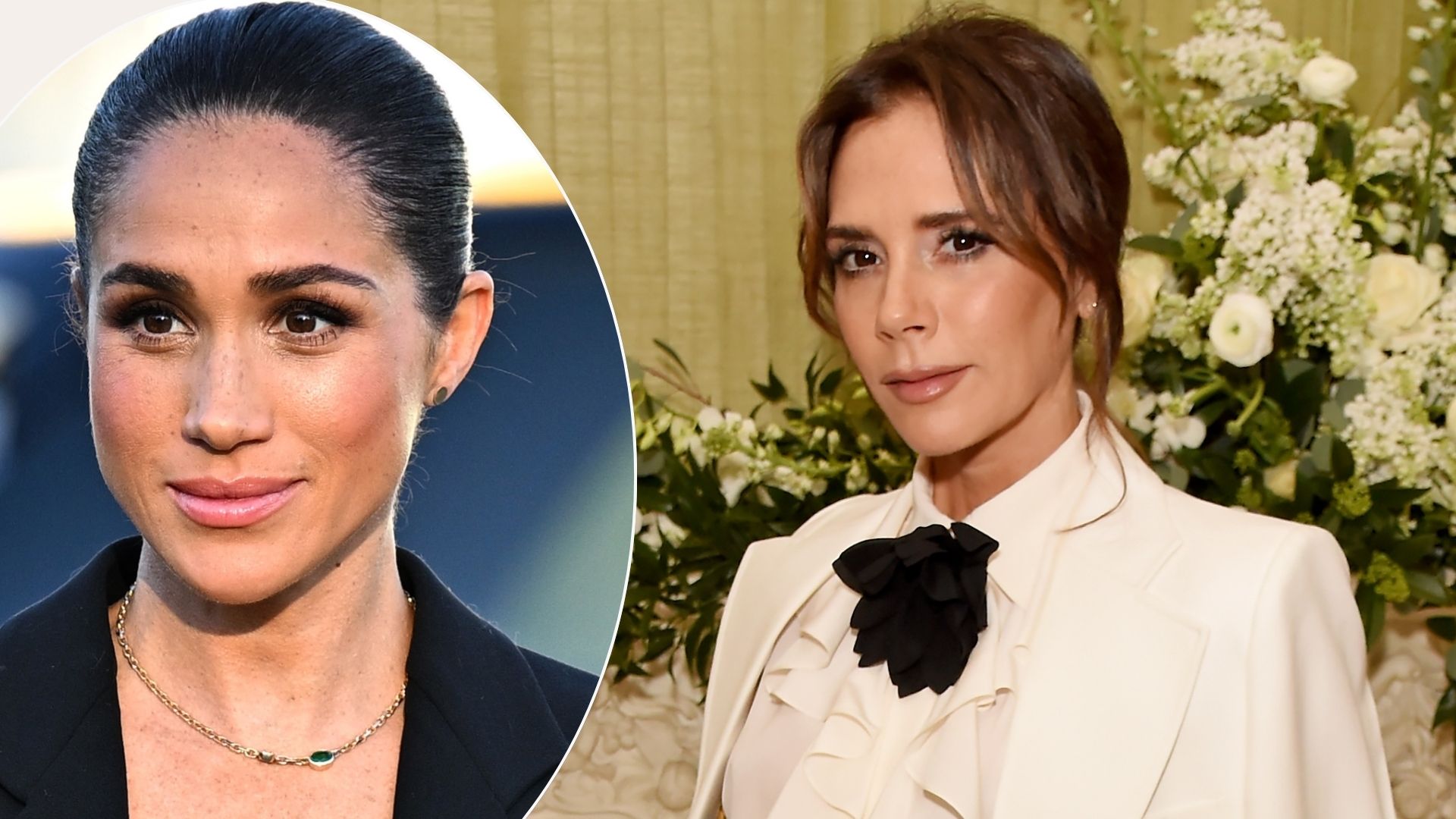 A comp image of Meghan Markle (L) and Victoria Beckham (R)