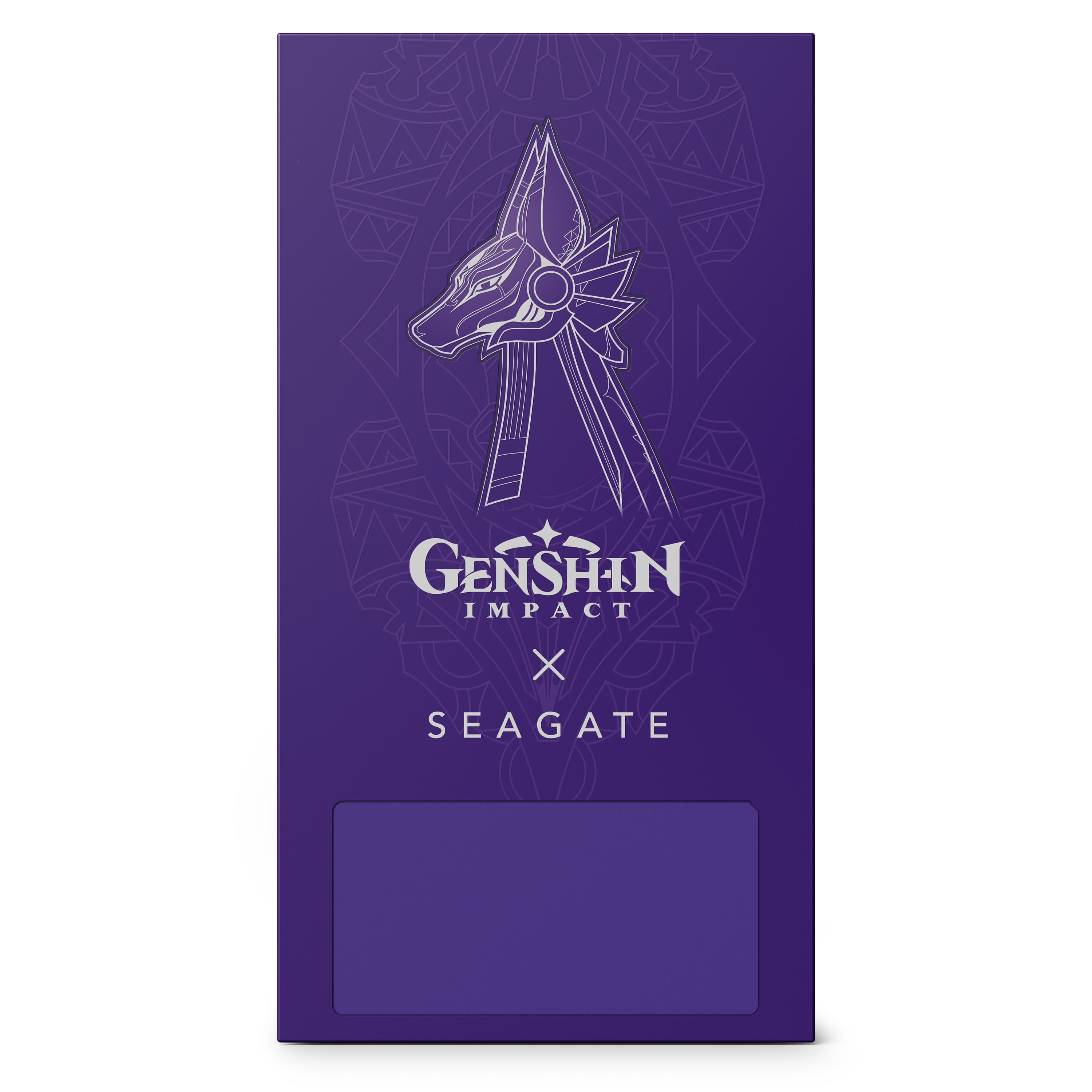 Die Rückseite des Seagate Genshin Impact Limited Edition SSD.