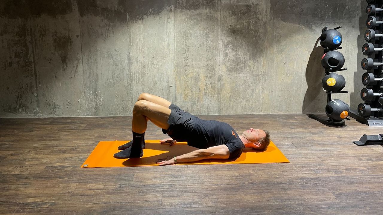 Matt Kendrick demonstrates how to do bridge pose