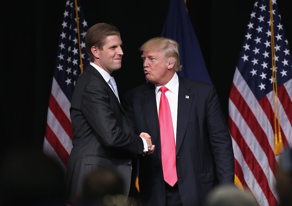 Eric Trump and Donald Trump