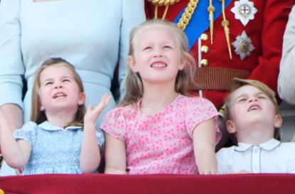trooping the colour prince george princess charlotte savannah phillips