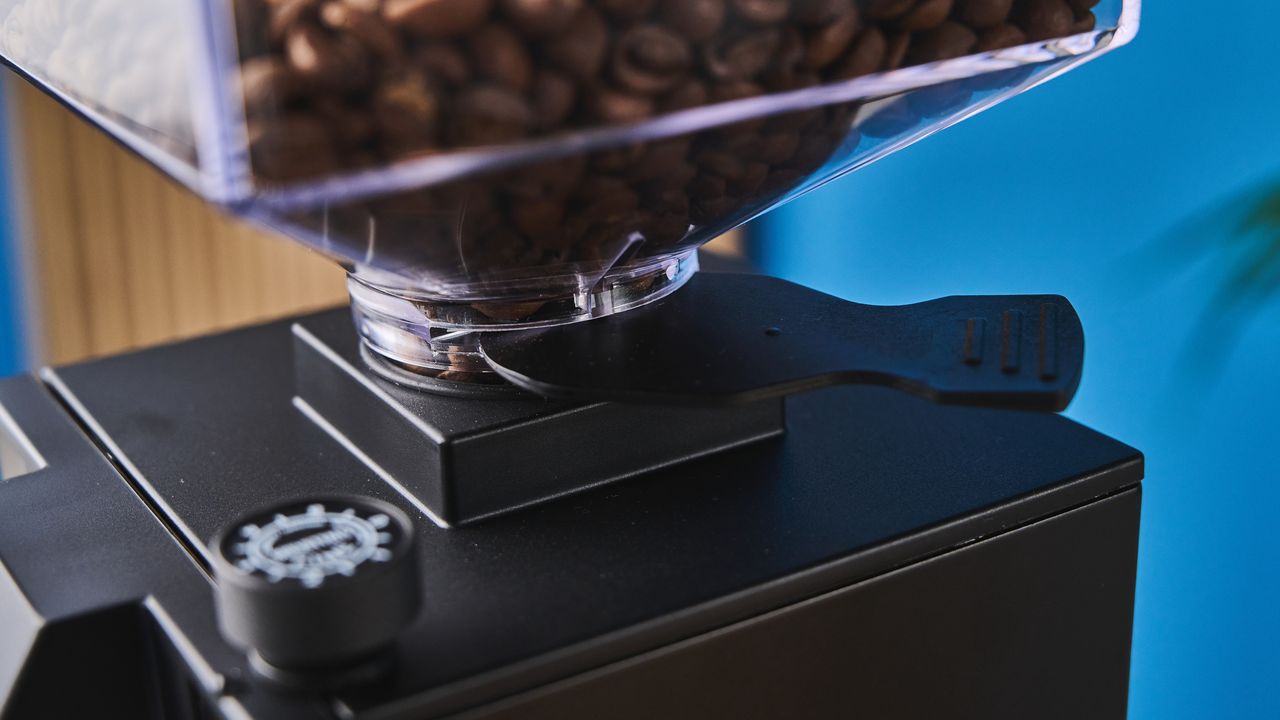 The Eureka Mignon Specialita coffee grinder hopper base