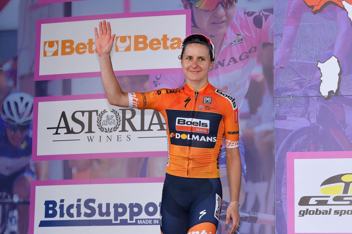 Stage winner Megan Guarnier (Boels-Dolmans)