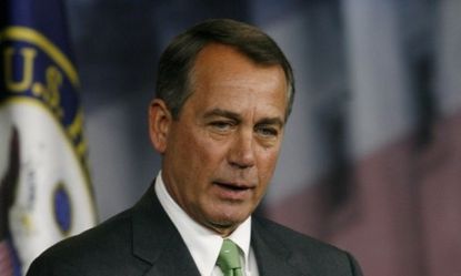 Ending the government's spending binge will help the private sector create jobs, says a spokesman for House Speaker John Boehner (R-Ohio).