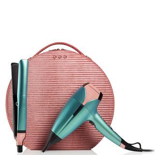 best luxury beauty gifts - ghd Platinum+ and Helios Limited Edition Hair Straightener and Hair Dryer