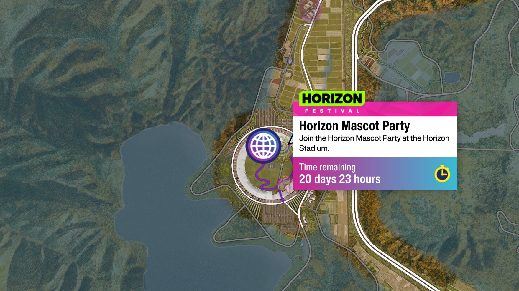 Forza Horizon 6 Mascot Party location