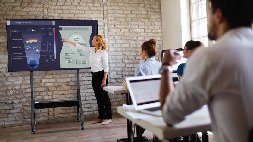 Peerless-AV Cart with Display in Higher Education