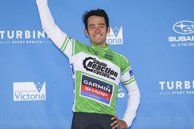 Nathan Haas in the sprinters jersey