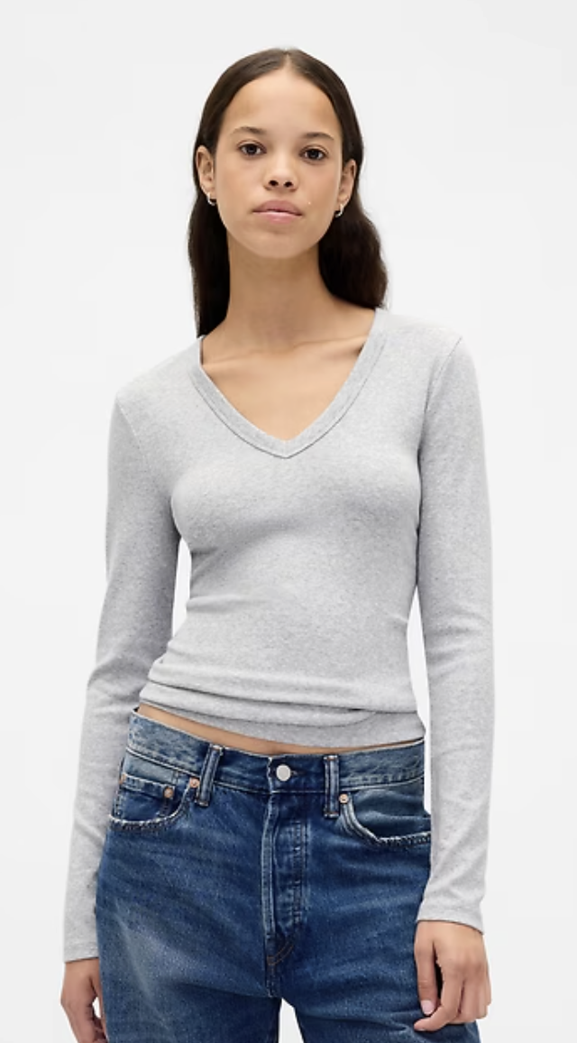 Gap, Modern V-Neck Shrunken T-Shirt