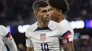 Christian Pulisic playing for the USMNT ahead of the USA vs Germany live streamahead of the 