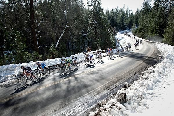 The field encountered rain and snow in California