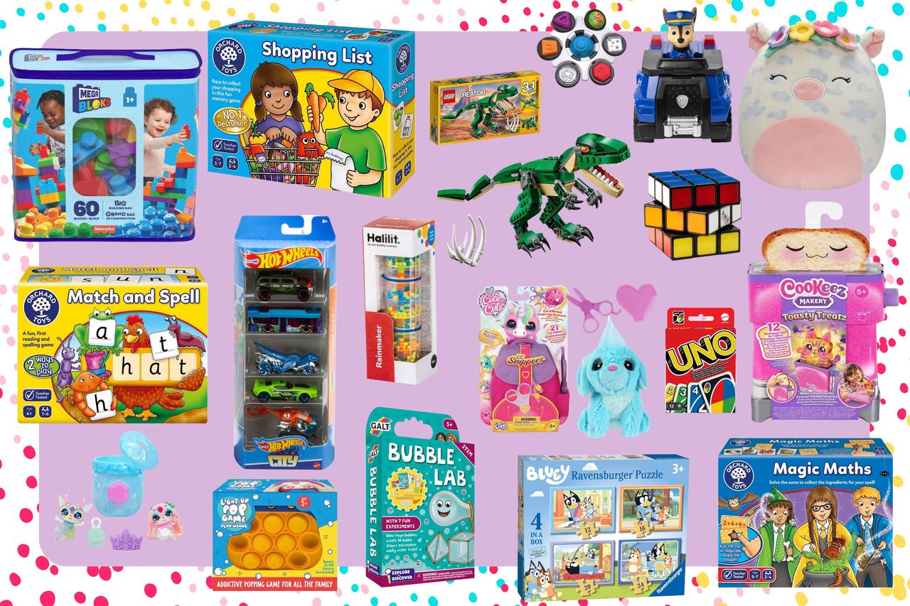 collage showing selection of the best toys under £10