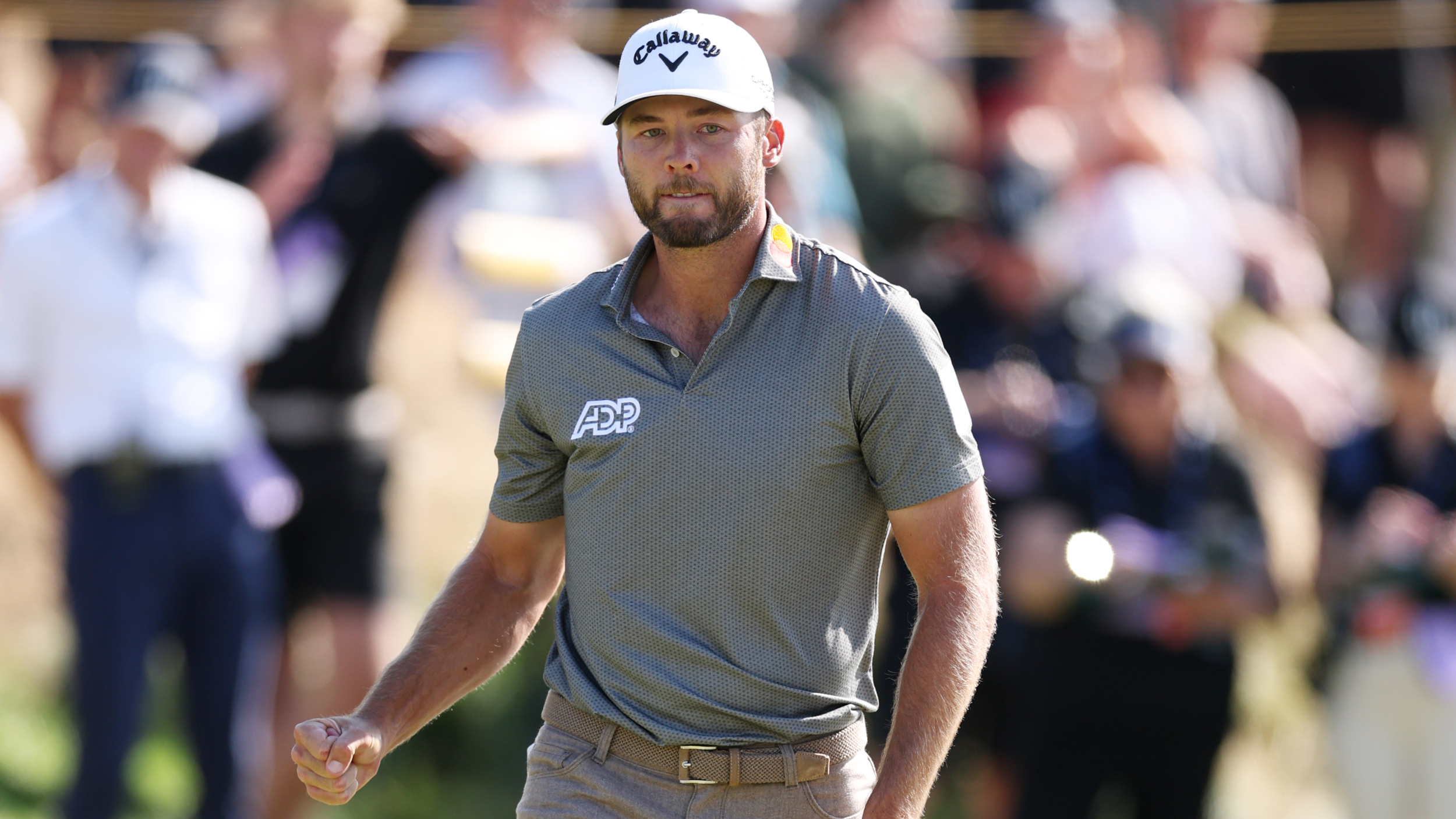 Sam Burns at The Open in the final round