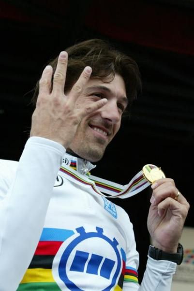 Fabian Cancellara (Switzerland) reminds us that this is number four in a row.