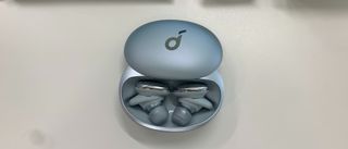 Image of Soundcore Liberty Pro 3 earbuds in their charging case