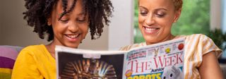 Image of a mom and daughter reading TWJ together