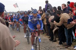 Things were looking up for Frank Vandenbroucke in 2003 when he rode strongly at Ronde van Vlaanderen.