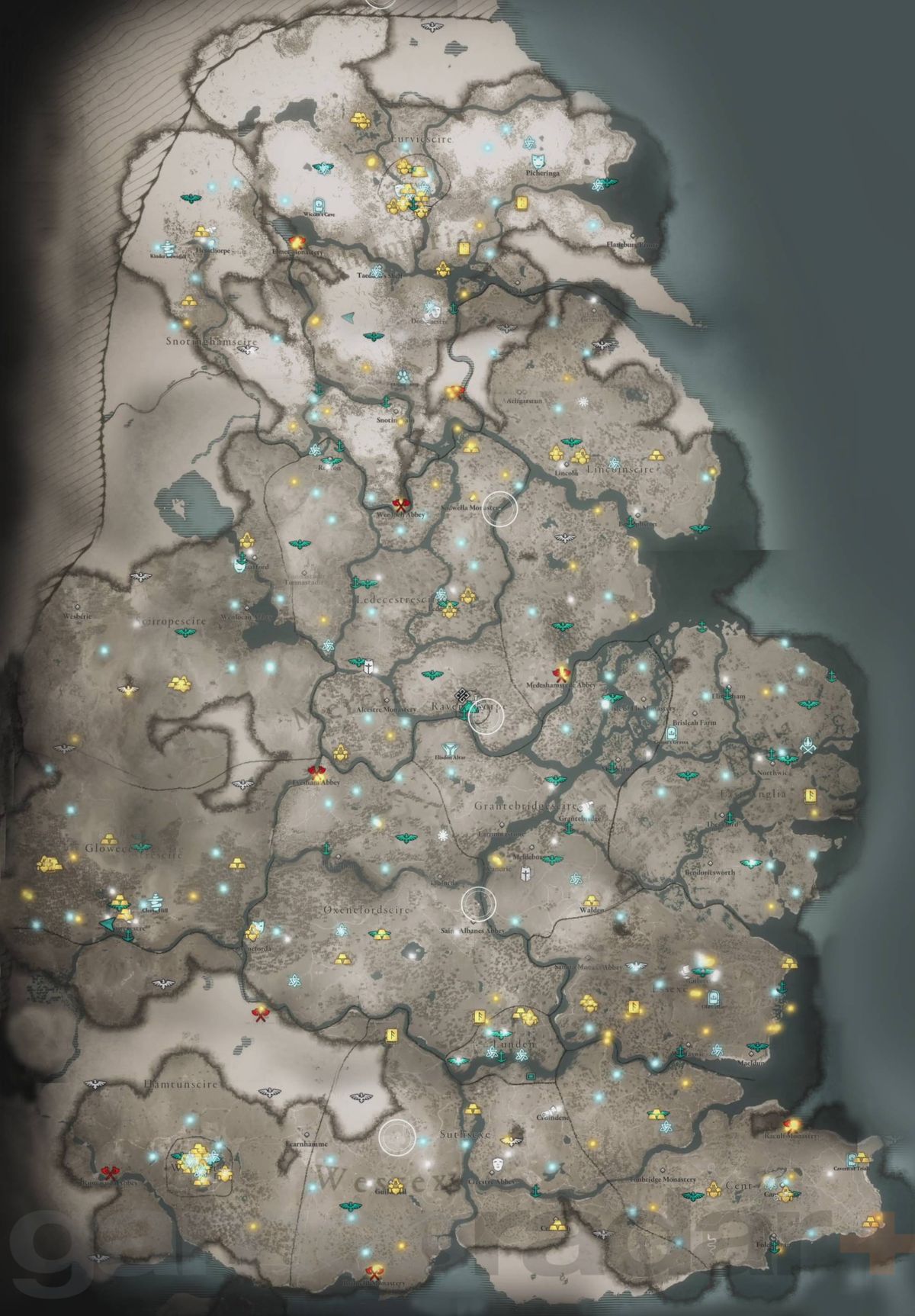 Ac Valhalla England Map