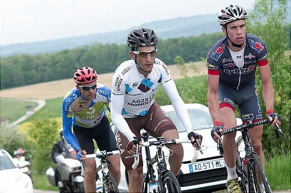The break out of the saddle on a climb.