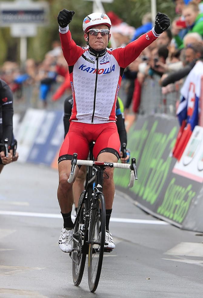Alexander Kristoff (Katusha) wins Milan-San Remo