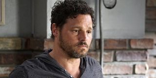 Actor Justin Chambers as Alex Karev looks sad in Grey's Anatomy Season 16 premiere ABC