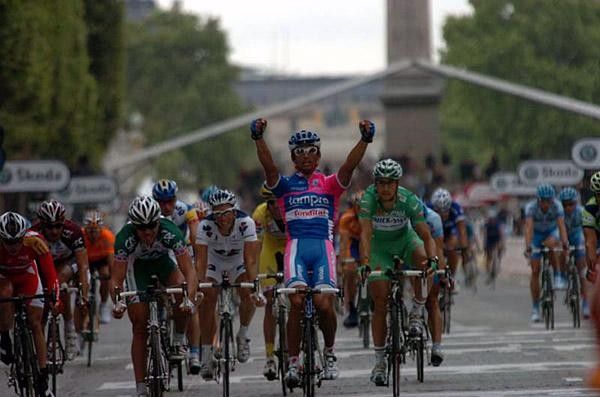 Tom Boonen came in behind Bennati