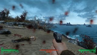 Fallout 4 in-game screenshot of the Improved hit VFX