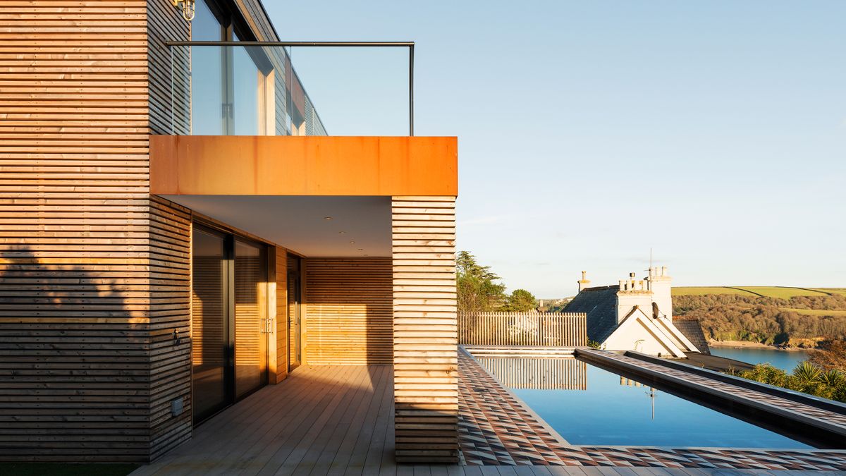 contemporary house with sea views and swimming pool