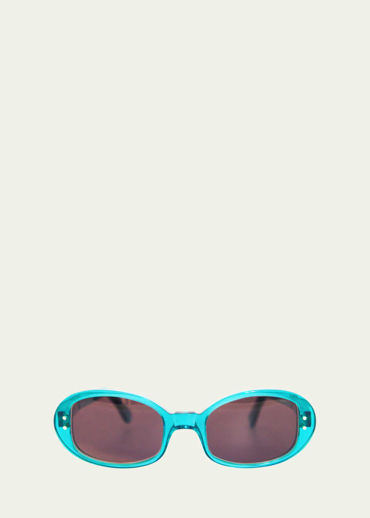 Carolyn Oval Acetate Sunglasses
