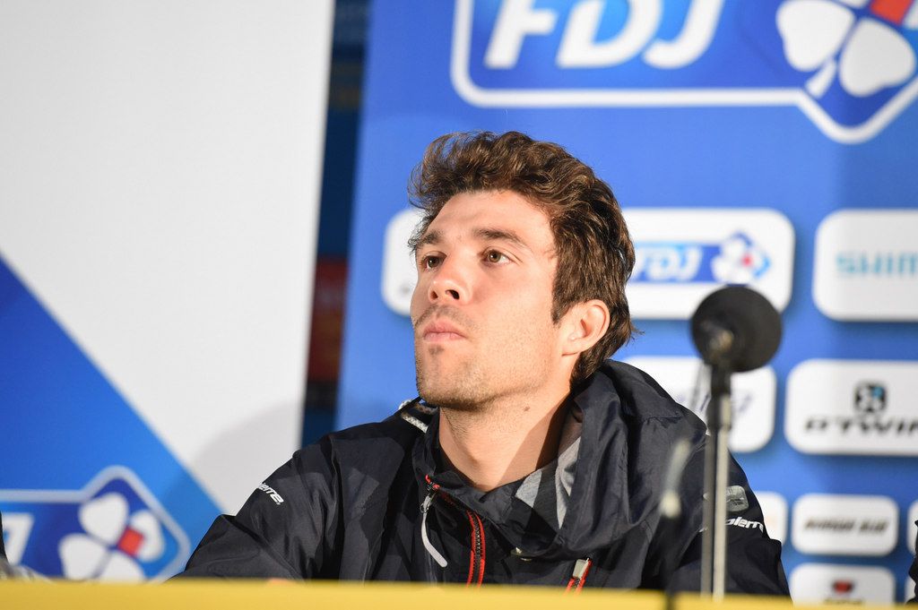 Thibaut Pinot at the pre-Tour press conference