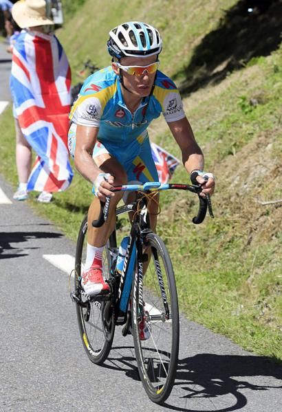 Alexandr Vinokourov (Astana) was part of the early break and would finish the stage in 4th place.