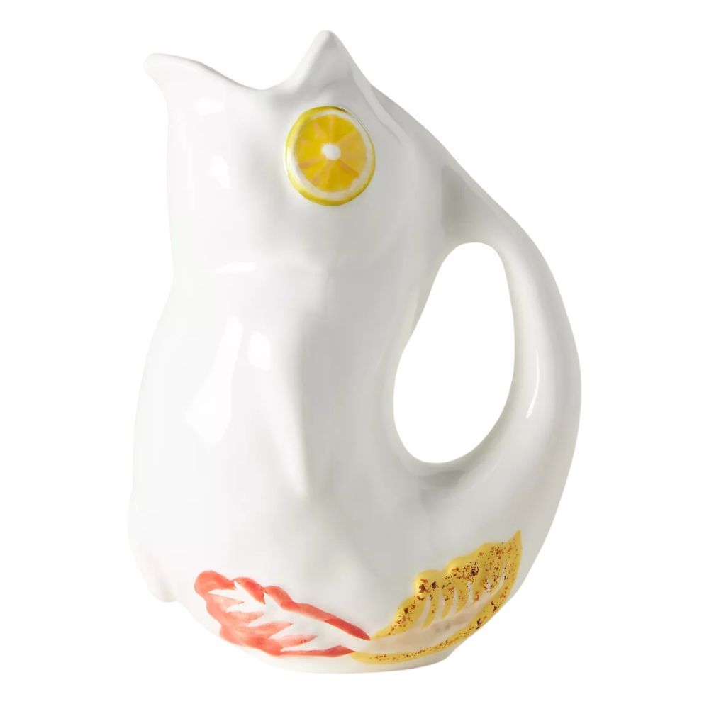 Micola Stoneware Fish Pitcher