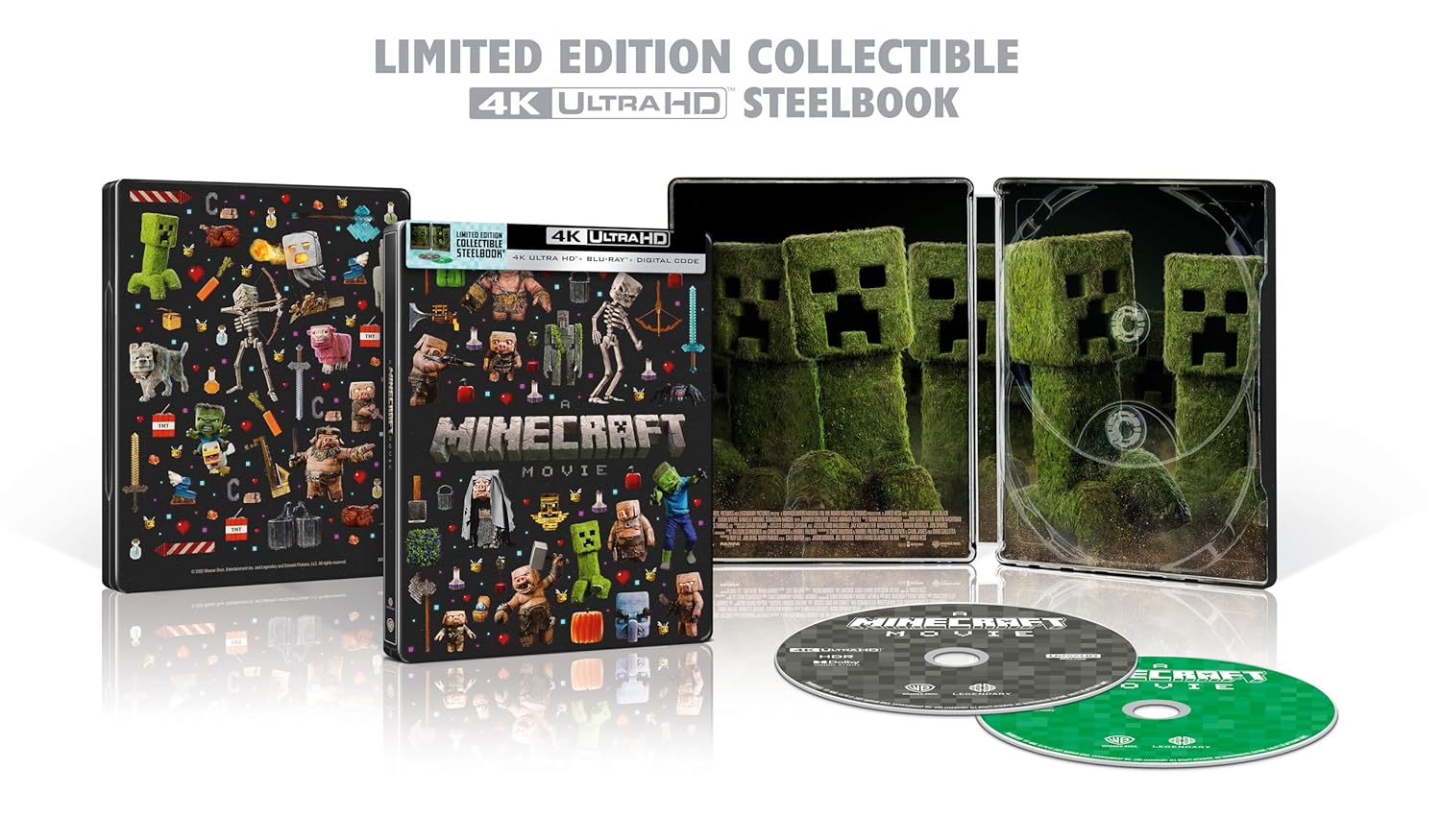 Image of the 'A Minecraft Movie' steelbook edition.