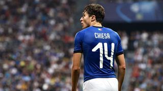 Federico Chiesa in action for Italy