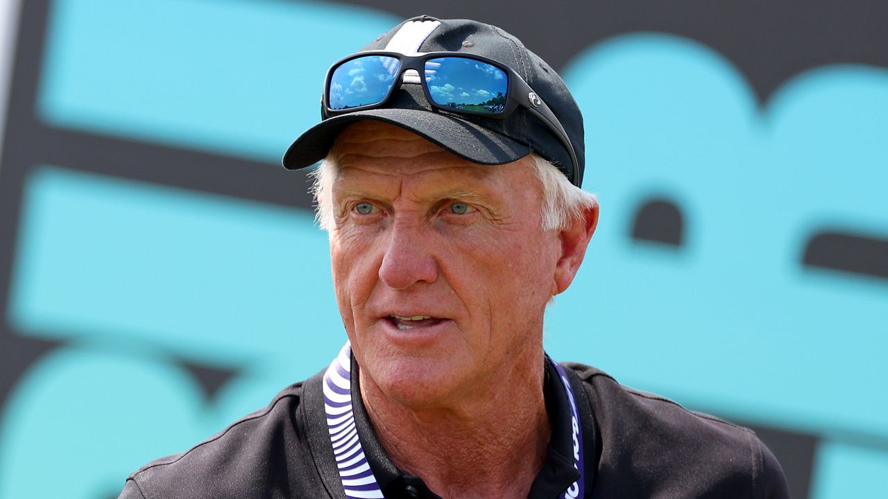 Greg Norman at the 2023 LIV Golf Orlando event