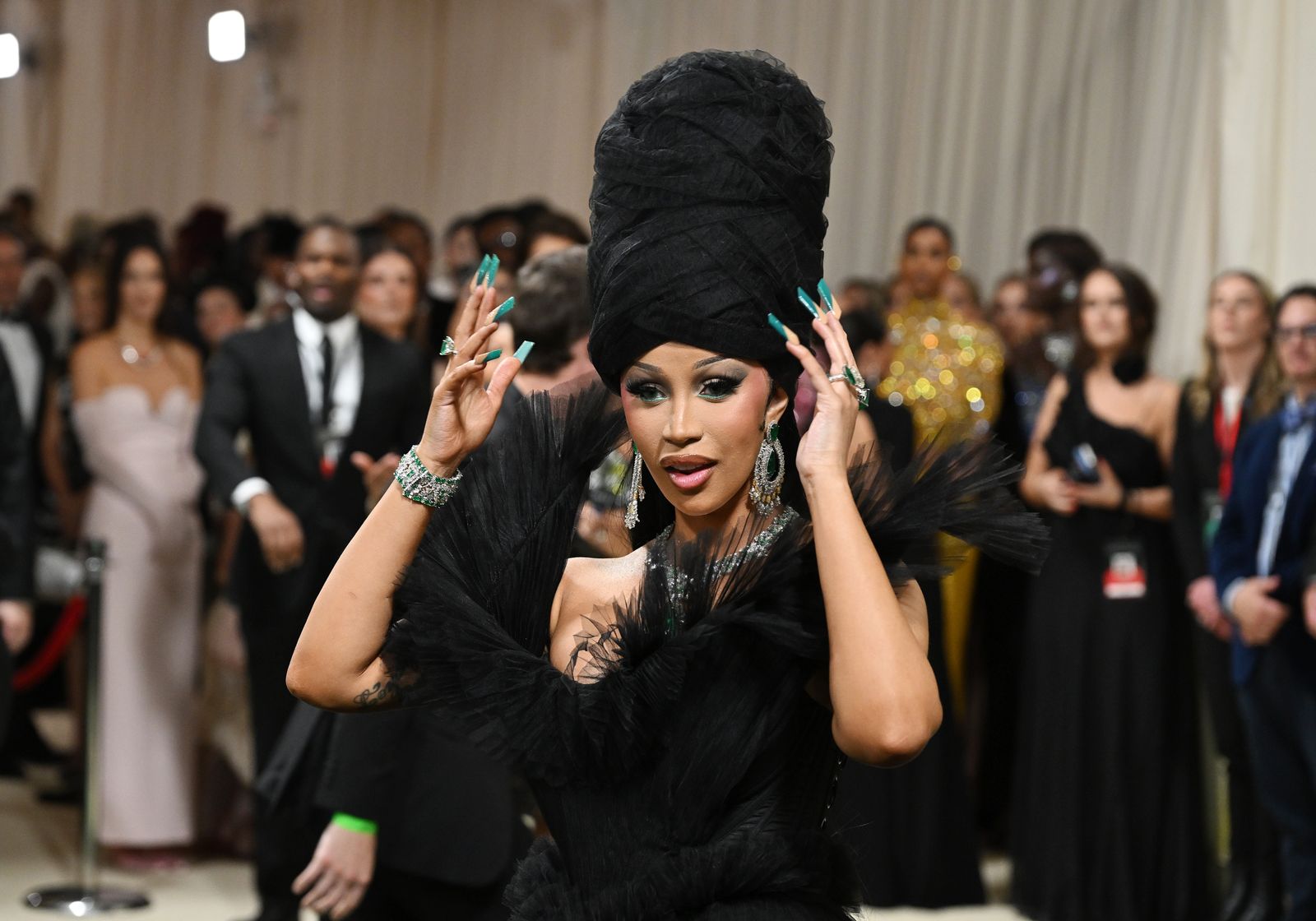 Cardi B's Triangular 2024 Met Gala Manicure Is Incredibly Thick | Marie ...